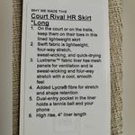 Lululemon Court Rival HR Skirt *Long Photo 4