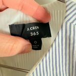 J.Crew 365 Blue White Pinstripe Sleeveless Fit And Flare Dress Photo 6