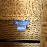 Aerie  Oversized Chenille Turtleneck Sweater Mustard Yellow Size XS Photo 3