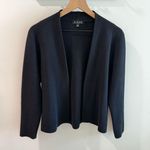 J.Crew Collarless Cropped Sweater Blazer in Black Size Medium Photo 0