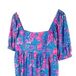 Lilly Pulitzer  Delaney Dress Cumulus Blue Mini Baby Doll Dress Size 12 Photo 2