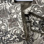 Multiples  Polyester/Cotton Dark Green and Khaki Button Front Jacket Size Large Photo 3