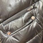 Molly Bracken Lili Sidonio For  Warm Puffer Jacket Baddie‎ Pewter Metallic Sx XS Photo 6