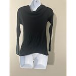 ZARA  Black Cowl Neck Long Sleeve Knit Top Women Size L Photo 3