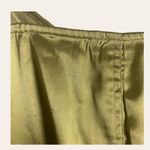 Anthropologie Love The Label  Sleeveless Utility Satin Green Midi Dress Size L Photo 14