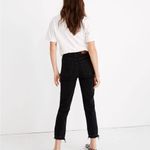Madewell  The Momjean in Raney Wash: Knee-Rip Edition Black- Size 26 Photo 3