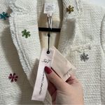 Cinq à Sept NEW NWT Cinq A Sept Khloe Floral Bead Boucle Blazer Jacket In Gardenia Off White Photo 10