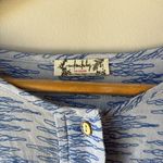 Free People  Intimately Blue Oversized Blooms For You Sleep Blouse Top Photo 5