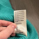 Free People  Oasis‎ Blue Softly Structured Knit Tunic Turtleneck Sweater Size XS Photo 6