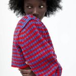 ZARA Striped Knit Cropped Crewneck Sweater Photo 7