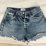 AGOLDE Cutoff Denim Shorts Photo 0