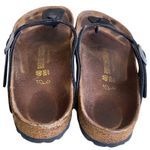 Birkenstock  Black GIZEH Leather Thong Sandals Size 40 US 9/9.5 Photo 4