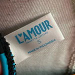 Nanette Lepore L’Amour by  • Blue Pink Green Striped Twist Bikini Top Photo 3