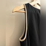 Ann Taylor Vintage Sofia Richie Black Dress with Cream Border Size 6 Photo 3