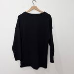 Free People Black Hailee Sweater Wooden Buttons Loungewear Size XS Photo 2