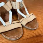 Sheridan Mia Italian Leather Block Heel Summer Sandals White Size 6.5 Photo 2