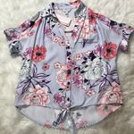 Candie's Crop Top Candie’s floral rayon top with front tie XS NWT Photo 0