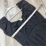 Vintage Gauze Dress cotton babydoll mini womens Black (small) casual coquette Photo 2