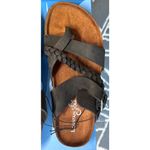 Mountain Sole  Womens Leather Footbed Sandals Black size 7 Photo 8