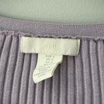 H&M Light Purple Ribbed Knit Cardigan Sz S Photo 4