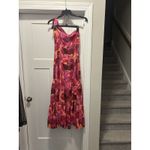 SheIn Pink Floral One Shoulder Maxi Dress Size 8 Tiered Ruffle Resort Vacation Cruise Photo 6