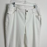 Chico's NWT Chico’s Straight Leg Jean In White Size 14 Short Chico’s Size 2.5 Short Photo 6