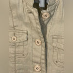 Eddie Bauer  100% linen vintage utility military‎ jacket Photo 3