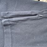 Talbots  Black Elastic Waist Rayon Nylon Knit Blend Straight Leg Zip Cuff Size L Photo 14