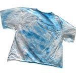 Polaroid Blue and White Tie Dye T-Shirt with Japanese Writing π₯ Photo 1
