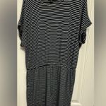 Hilary Radley Striped Navy Dress Size L Photo 1