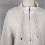 C&C California  Sherpa Fleece 1/2 Zip Pullover Ivory-Medium Photo 1