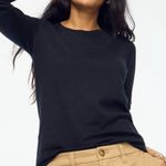 J.Crew J by 100% Cotton Crewneck Teddie
Sweater in Black Photo 2