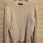 Denim & Co  White Knit Sweater Photo 0