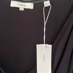Vince  NWT V-Neck Maxi Midi Wrap Dress‎ Black Stretchy Gathered Waist Classic XL Photo 6