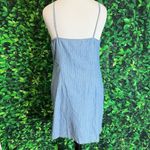 Topshop Pinstripe Denim Wrap Dress 12 Photo 3