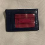 Coach Patent Leather Card Holder Navy EUC Photo 2