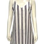 CCC Black White Striped A Line Sleeveless Spaghetti Straps Sheer Lightweight Dre Size undefined Photo 0