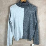 Ellen Tracy Downtown Glam Colorblock Turtleneck Sweater NWT LARGE Photo 0