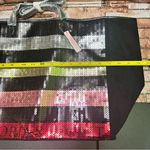 Victoria's Secret Sequin Stylish Black and Multicolor Tote Bag Photo 6
