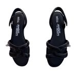 Melissa  + Jeremy Scott Tube Sandals Black Rubber Slingback 9 Photo 1