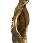 White Fox Boutique  Chain Strap‎ Nylon Shoulder Bag Tan Gold Trendy Going Out Photo 6