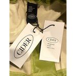 Cider NWT Faux Leather Wide Leg Shorts High Waist Pockets Soft PU L Olive #1723 Photo 10