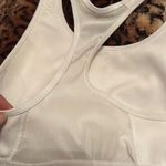Adidas  White Compression Womens Racerback Sports Bra Photo 4