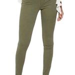 Rue 21  skinny jeans 3/4 army green pants stretchy  freedoom flex spandex zip fly Photo 0