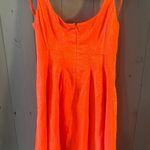 Nine West Elegant Orange Sleeveless Dress, Size 2P Photo 3
