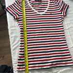 Tommy Hilfiger Tommy Hilfiger Womens Red, White & Blue Shirt Fitted American Top Size Small Photo 6