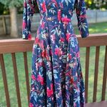 Biba bird print shirt dress Blue Size undefined Photo 0