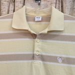 Tna Knight Striped Short Sleeve Polo Dress Yellow Size XS Photo 1