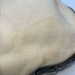 Dooney & Bourke Vintage Off White Canvas Hobo Bag with Thick Leather Strap Tha Photo 3