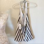 NWT Striped Button Halter Romper Photo 5
